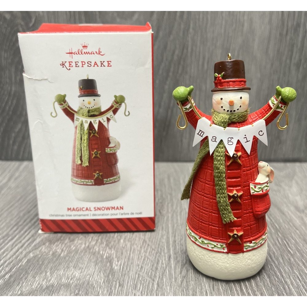 Hallmark‎ Keepsake "Magical Snowman" Ornament Hang Your Stories 2014